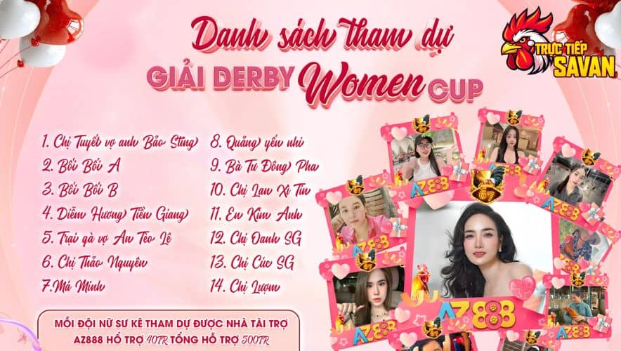 Danh sách các nữ sư kê tham gia giải đấu Danh sách các nữ sư kê tham gia giải đấu